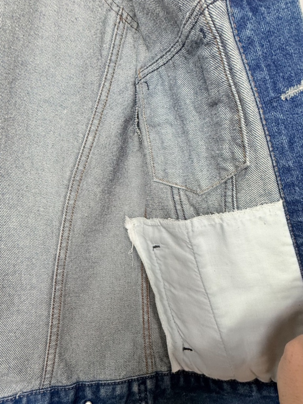 Gap Pioneer Vintage Denim Jacket Size 18 Jean Dark Wash (NOTE FLAW) (V) - Picture 5 of 9